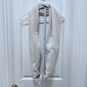 "Birthday Cake" Infinity Scarf in Ecru